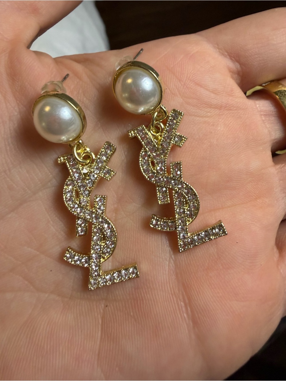 Beautiful earrings, elegant